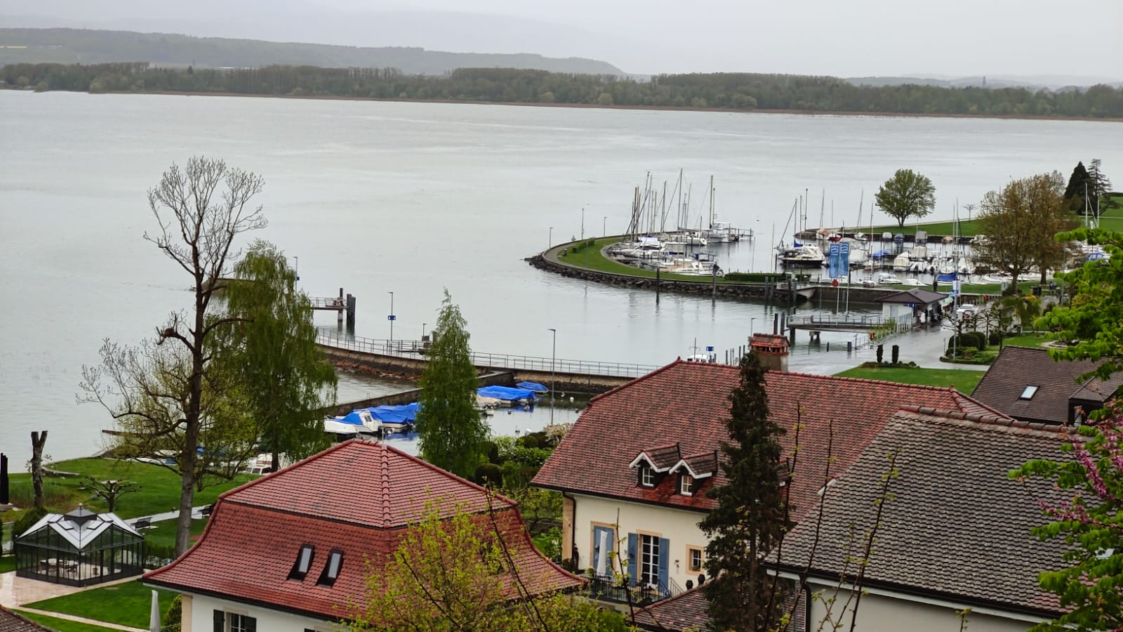 A view of Murten Town in Fribourg canton in Switzerland