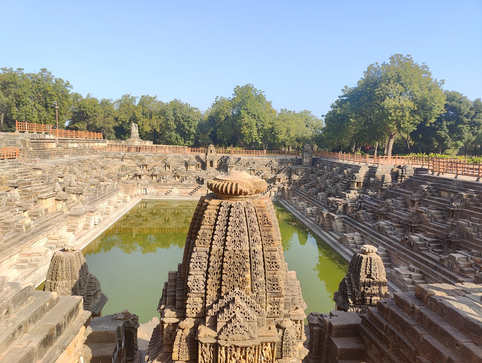A view of the Sun Temple in Modhera